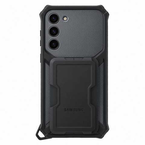 Etui pancerny pokrowiec z podstawką Samsung Galaxy S23+ Rugged Gadget Case szare