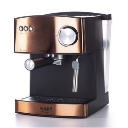 Adler | Espresso coffee machine | AD 4404cr | Pump pressure 15 bar | Built-in milk frother | Semi-automatic | 850 W | Cooper/ bl