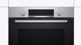 Bosch | HBA533BS0S | Oven | 71 L | A | Multifunctional | EcoClean | Push pull buttons | Height 60 cm | Width 60 cm | Stainless s