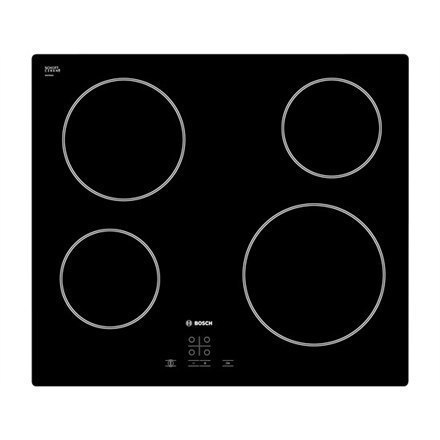 Bosch PKE611D17E Vitroceramic, Number of burners/cooking zones 4, Black,