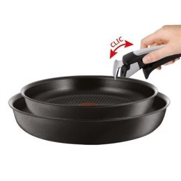 TEFAL Set 2 pcs. Ingenio Expertise Frying Pan, 28 / 24 cm, Gas, electric, ceramic, induction, Black, Non-stick coating, Heat re