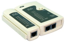 Logilink | Cable tester for RJ11, RJ12 and RJ45 with remote unit