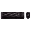 Logitech MK220 Wireless Keyboard And MYSZ, Keyboard layout EN/RU, Black, MYSZ included, Russian, USb Mini reciever