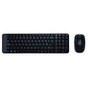 Logitech MK220 Wireless Keyboard And MYSZ, Keyboard layout EN/RU, Black, MYSZ included, Russian, USb Mini reciever