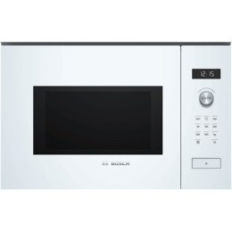 Bosch Microwave Oven BFL554MW0	 31.5 L, Retractable, Rotary knob, Start button, Touch Control, 900 W, White, Built-in, Defrost f