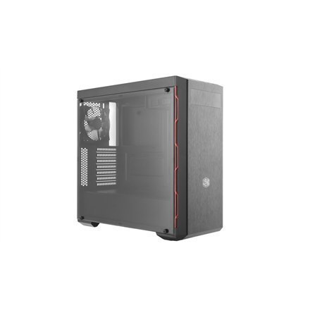 Cooler Master MasterBox MB600L Side window, Black/Red Trim, ATX, Power supply included No