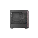 Cooler Master MasterBox MB600L Side window, Black/Red Trim, ATX, Power supply included No