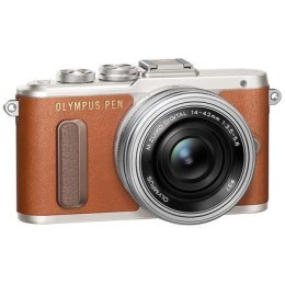 Olympus PEN E-PL8 + 14-42mm EZ Pancake Mirrorless Camera Kit, 16.1 MP, ISO 25600, Display diagonal 7.62 