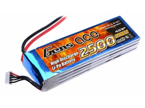 2500mAh 14.8V 25C Gens Ace