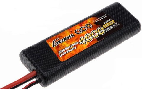 4000mAh 7.4V 25C 2S1P HardCase Gens Ace