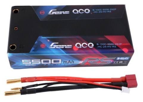 5500mAh 7.6V 100C RS HighVoltage HardCase Gens Ace