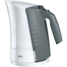 Braun WK 300 Standard CZAJNIK, Plastic, White, 2200 W, 360° rotational base, 1.7 L