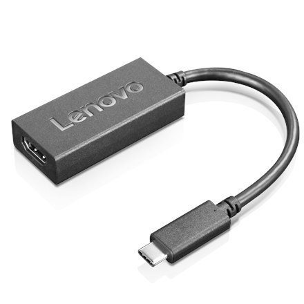 Lenovo Video adapter | 19 pin HDMI Type A | Female | 24 pin USB-C | Male | Black | 0.24 m