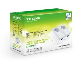 TP-LINK | Zestaw startowy Passthrough Powerline 600 | TL-PA4010P KIT | 10/100 Mbit/s | Porty Ethernet LAN (RJ-45) 1 | Prędkość t