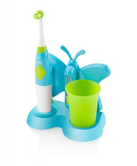 ETA Toothbrush with water cup and holder Sonetic 1294 90080 For kids, Blue/ green, 2, Number of brush heads included 2