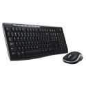 Logitech | MK270 | Keyboard and Mouse Set | Wireless | Mouse included | Batteries included | US | Black, Silver | USB | English