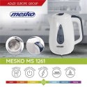 Mesko MS 1261 CZAJNIK, Electric, Power 2200 W, Capacity 1.7 L, Plastic, White