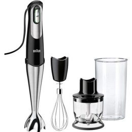 Braun Omelette Blender MQ 725 Black, Hand Blender, 750 W, Mini chopper, Shaft material Stainless steel