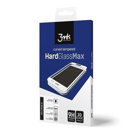 3MK HardGlass Max Screen protector, Apple, iPhone X, Tempered Glass, Transparent/ Black