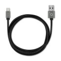 Acme kabel CB2021G 1 m, Space Gray, Lightning MFI, USB A