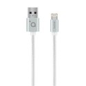 Acme kabel CB2021S 1 m, Silver, Lightning MFI, USB A