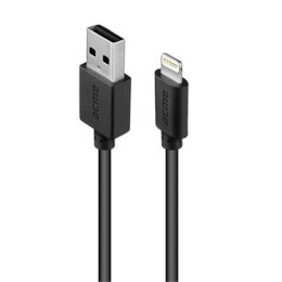 Acme kabel CB1031 1 m, Black, Lightning, USB A