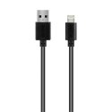 Acme kabel CB1031 1 m, Black, Lightning, USB A