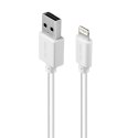 Acme kabel CB1031W 1 m, White, Lightning, USB A