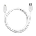 Acme kabel CB1031W 1 m, White, Lightning, USB A