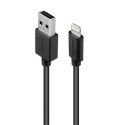 Acme kabel CB1032 2 m, Black, Lightning, USB A