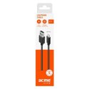 Acme kabel CB1032 2 m, Black, Lightning, USB A