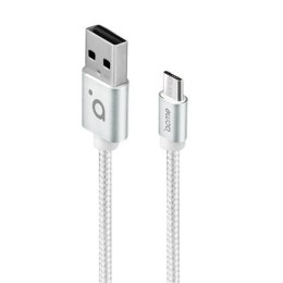 Acme kabel CB2011S 1 m, Silver, Micro USB, USB A