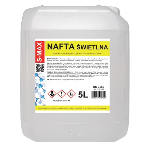 Nafta świetlna do lamp zmywacz antykorozyjny S-MAX 5L