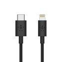 Belkin Boost Charge, USB-C kabel with Lightning Connector, 1.2 m., Black