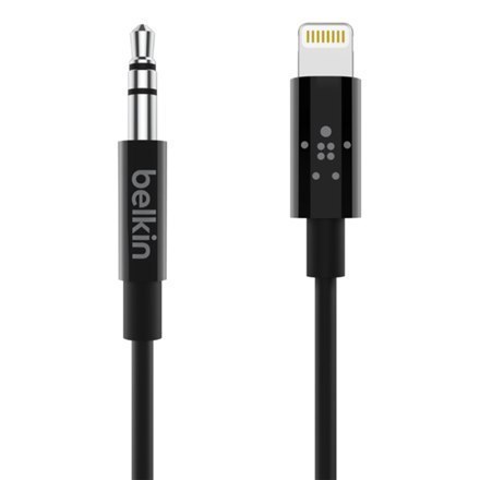 Belkin Lightning to 3.5 mm Cable AV10172bt03-BLK	 Black