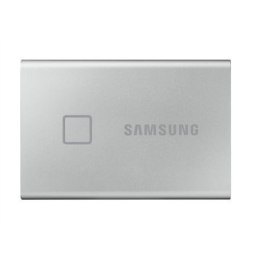 Samsung Portable SSD T7 500 GB, USB 3.2, Silver, with fingerprint and password security