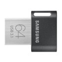 Samsung | FIT Plus | MUF-64AB/APC | 64 GB | USB 3.1 | Czarny/Srebrny