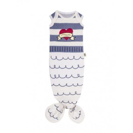 Baby bites śpioszki baby gown sailor (0-3