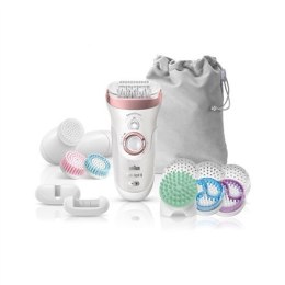 Braun Epilator and Facial cleansing brush Silk-épil 9 SkinSpa SensoSmart 9-970 Operating time 50 min, Cordless, Number of speeds