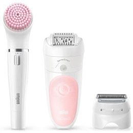 Braun Epilator Silk-épil Beauty Set 5-885 BS Operating time 30 min, Cordless, Number of speeds 2, White/Pink