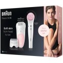 Braun Epilator Silk-épil Beauty Set 5-885 BS Operating time 30 min, Cordless, Number of speeds 2, White/Pink