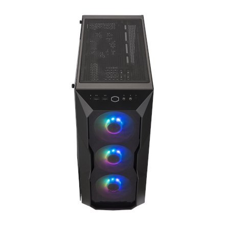 Cooler Master MasterBox TD500 ARGB Side window, Black, ATX, Power supply included No