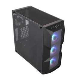 Cooler Master MasterBox TD500 ARGB Side window, Black, ATX, Power supply included No