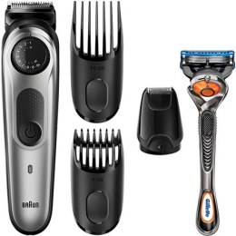 Braun Trimmer with Gillette Razor BT5065 Cordless, Number of length steps 39, Silver