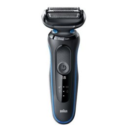 Braun Shaver 50-B1000s Cordless, Charging time 1 h, Lithium Ion, Number of shaver heads/blades 3, Black/Blue, Wet & Dry