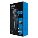 Braun Shaver 50-B1620s Cordless, Charging time 1 h, Wet use, Lithium Ion, Number of shaver heads/blades 3, Black/Blue