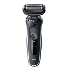 Braun Shaver 50-W1500s Cordless, Charging time 1 h, Lithium Ion, Number of shaver heads/blades 3, Black/White, Wet & Dry