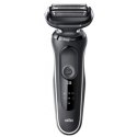 Braun Shaver 50-W1600s Cordless, Charging time 1 h, Lithium Ion, Number of shaver heads/blades 3, Black/White, Wet & Dry