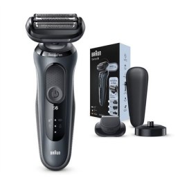 Braun Shaver 60-N4500cs Cordless, Charging time 1 h, Lithium Ion, Number of shaver heads/blades 3, Black/Gray, Wet & Dry