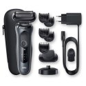 Braun Shaver 60-N4500cs Cordless, Charging time 1 h, Lithium Ion, Number of shaver heads/blades 3, Black/Gray, Wet & Dry